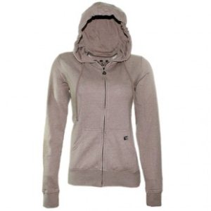 Volcom Hoody | Volcom Timesoft Zip Ladies Hoodie - Light Brown