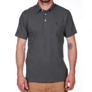 Volcom Polo Shirt | Volcom Bang Out Slub Polo Shirt - Shadow Grey