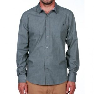 Volcom Shirt | Volcom Ex Factor Heather Ls Shirt - Shadow Grey