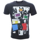 Volcom T Shirt | Volcom Baldessari 1 Fa Slim Ss T Shirt - Black