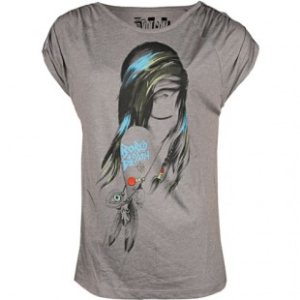 Volcom T Shirt | Volcom Bored To Death Raglan Ladies T Shirt - Heather Grey