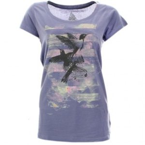 Volcom T Shirt | Volcom Floral Haze Ladies T Shirt - Heron Blue