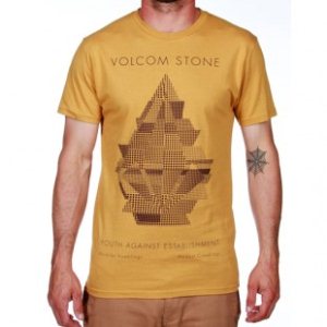 Volcom T Shirt | Volcom Structure T Shirt - Vintage Gold