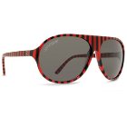 Von Zipper Sunglasses | Vz Rockford Sunglasses – Jailstripe Red ~ Grey