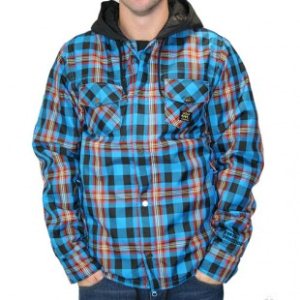 Westbeach Jacket | Westbeach Coltrain Snowboard Jacket - Ultra Magnetic Blue Plaid