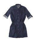 Women - Clothing - Blocher Long Sleeve Denim Shirt Dress - Dcshoes
