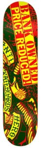 Anti Hero Foreclosure Red Skateboard Deck