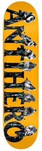 Anti Hero Fowl Hero Orange Skateboard Deck