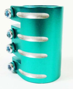 Blazer Quad Clamp Turquoise With Shim