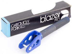 Blazer Scooter Fork Chromoly Threaded-Blue