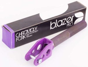 Blazer Scooter Fork Chromoly Threaded-Purple