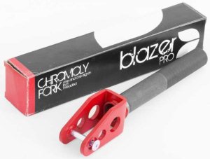 Blazer Scooter Fork Chromoly Threaded-Red