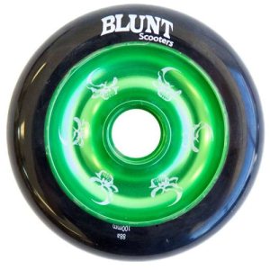 Blunt Skull Metal Core Wheel Green/Black 100Mm