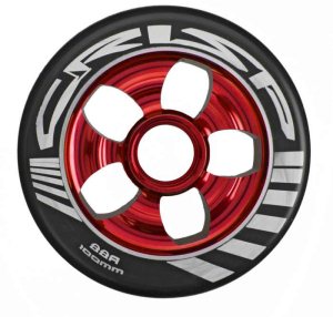 Crisp Contour Wheel 100Mm - Black / Red