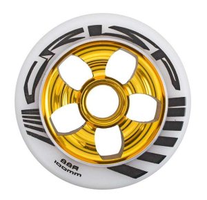 Crisp Contour Wheel 100Mm - White / Gold