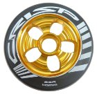Crisp Contour Wheel 110Mm - Black / Gold