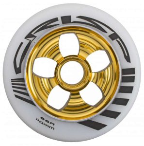 Crisp Contour Wheel 110Mm - White / Gold