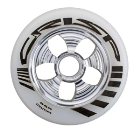 Crisp Contour Wheel 110Mm - White / Silver