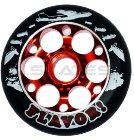 Flavor Bomber Metal Core 100Mm Black/Red Wheel