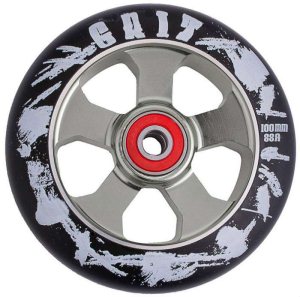Grit Black Max Spoke 100Mm Wheel Silver