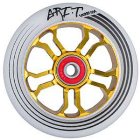 Grit  Ultra Light 100Mm Alloy Wheel Abec 9 Bearings - Gold