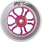 Grit  Ultra Light 100Mm Alloy Wheel Abec 9 Bearings - Pink