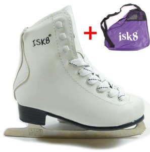 Isk8 Figure Ice Skates White + Free Isk8 Bag