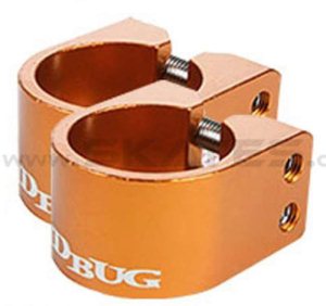 Jd Bug Double Collar Clamp Orange