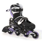Osprey Girls Adjustable Inline Skates Black/White/Purple