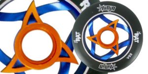 Rat Ninja Blue / Orange Metal Core Wheel