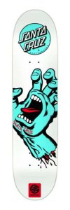 Santa Cruz Screaming Hand White Skateboard Deck