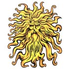 Santa Cruz Sun God Sticker