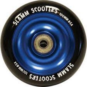 Slamm Metal Core Anodised Black/Blue Wheel 100Mm 85A With Abec 5 Bearings