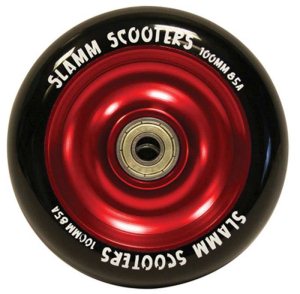 Slamm Metal Core Anodised Black/Red Wheel 100Mm 85A With Abec 5 Bearings
