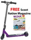 Slamm Outbreak Pro Anodised Purple Grey Scooter