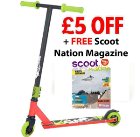 Slamm Outbreak Scooter Red/Lime + Free Scoot Nation Magazine