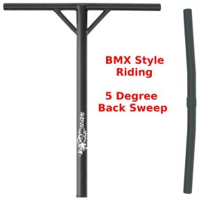 Slamm Pro Y 5 Degree Back Sweep Bars Black