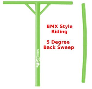 Slamm Pro Y 5 Degree Back Sweep Bars Green