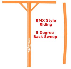 Slamm Pro Y 5 Degree Back Sweep Bars Orange