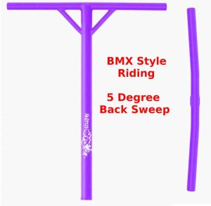 Slamm Pro Y 5 Degree Back Sweep Bars Purple