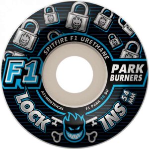 Spitfire F1 Parkburners Lock Ins White Skateboard Wheels