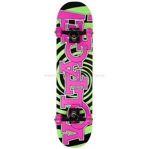Stateside Voltage Psycho Skateboard Pink Green