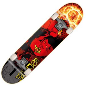 Stateside Voltage Superheroes Skateboard Red