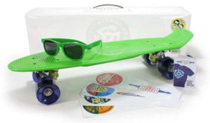 Stereo Vinyl Cruiser Skateboard - Green