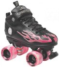 Suregrip Rock Flame Black Pink Roller Derby Skates