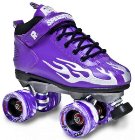 Suregrip Rock Flame Purple Grey Roller Derby Skates