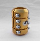 Swish Quad Clamp - Anodized Gold