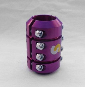 Swish Quad Clamp - Anodized Purple