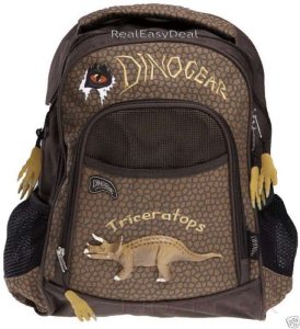Triceratops 3D Backpack - Brown