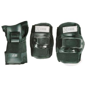 Xcess Junior Combo Protection Pad Set Black